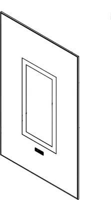 Obrázok produktu pre SÉRIGRAFICKÉ KERAMICKÉ SKLO 4x306x487mm SM120 ORIGINÁL Klover pre kachle Smart 80 - Smart 120