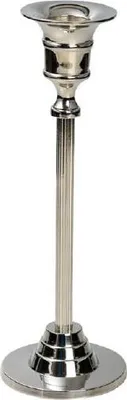 Produktbild von Tischleuchter Messing vernickelt Silber H 20 cm