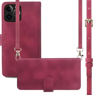 Immagine prodotto di Custodia pieghevole imoshion con cordino iPhone 12 (Pro) - Rosso