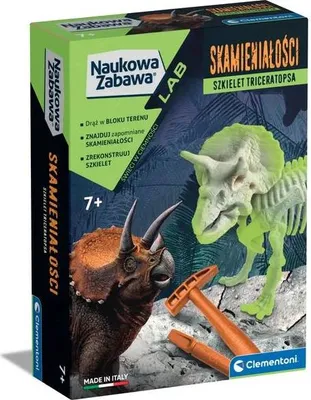 Obrázek produktu pro CLEMENTONI Vědecká zábava - Fosílie - Triceratops 50860