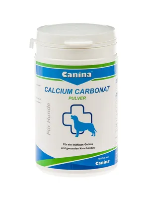 Produktbild von Canina Calcium Carbonat, Hund, Puder, Gesundheit der Knochen, Zahnpflege, Gesundheit der Muskeln, Adult, Kalzium, Topf