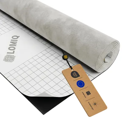 Produktbild von LOMIQ Mikrofaserstoff Selbstklebend, 500x150cm, Silber, Wildleder Optik, Elastische Klebefolie für Autohimmel, Cockpit und Innenverkleidung, Weich, Dehnbar und Strapazierfähig, Leicht Zuschneidbar