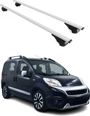 Obrázek produktu pro Střešní nosiče příčné pro Fiat Fiorino Qubo 2007-2017 Stříbrná barva