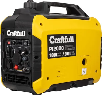 Produktbild von Craftfull Inverter-Stromerzeuger PI2000 - Notstromaggregat - 2.000 Watt (Schwarz/Gelb)