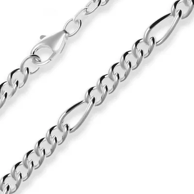 Produktbild von 5,9mm Armband Figarokette Silberarmband Armschmuck aus 925 Silber 21cm