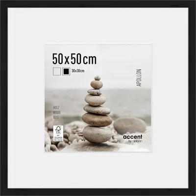 Produktbild von accent by nielsen Holz Bilderrahmen Apollon, 50x50 cm, Schwarz
