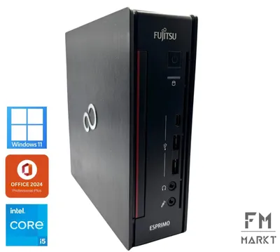 Produktbild von Fujitsu Esprimo Q957 Pc Intel Core I5-7500T 8Gb Ddr4 512Gb Ssd Windows 11 Microsoft Office 2024