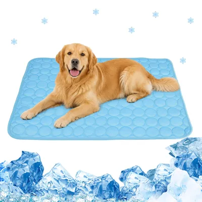 Produktbild von Kühlmatte Hund 110x80 cm, Selbstkühlend Kühlmatte Hund, Waschbar, Sommer Kühlmatte für Hunde Katze, für Zuhause Unterwegs oder im Auto