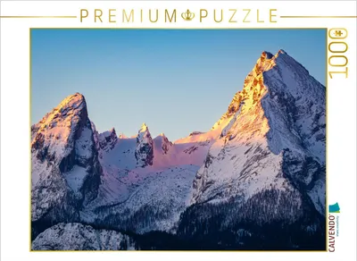 Produktbild von CALVENDO Puzzle Watzmann am Morgen | 1000 Teile Lege-Größe 64x48cm Foto-Puzzle für glückliche Stunden