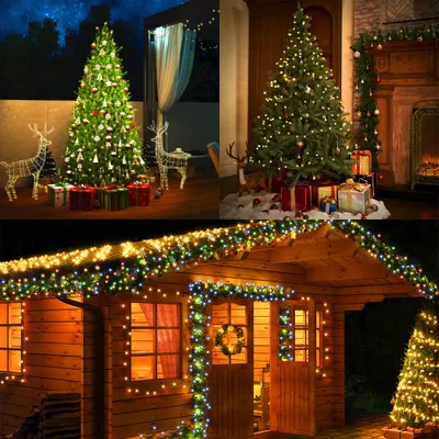 Obrázek produktu pro MONZANA® 200 LED pohádkových světel 20m vánoční stromek venkovní vnitřní časovač 8 režimů stmívání dálkové ovládání IP44 okenní dekorace vánoční osvětlení teplá bílá