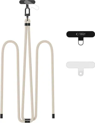 Produktbild von Tech-Protect C7S Rope Crossbody Strap Taupe/Schwarz