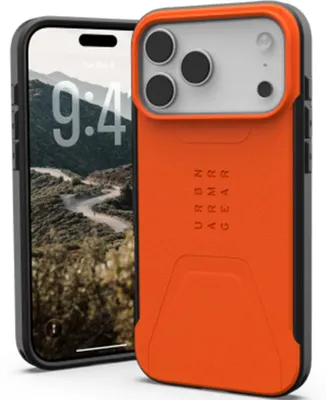 Image de Urban Armor Gear Civilian, coque de protection, pour Apple, iPhone 17 Pro Max, 17,5 cm (6,9 pouces), couleur orange