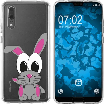 Produktbild von PhoneNatic Case kompatibel mit Huawei P20 Silikon-Hülle Cutiemals M4