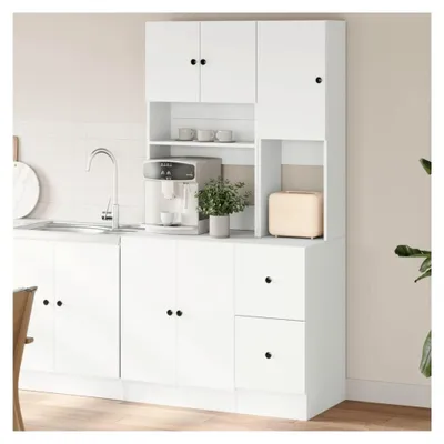 Produktbild von Küchenschrank, weiß, 95 x 50 x 180 cm, Holzwerkstoff