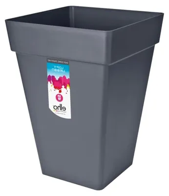 Produktbild von Loft Urban Eckig Hoch 37 - Blumentopf für Außen - Ø 37.0 x H 51.3 cm - Schwarz/Anthrazit