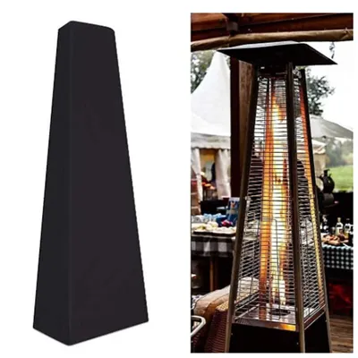 Produktbild von Wasserdichte Schutzhülle für Terrassenheizer, Outdoor Heizstrahler Abdeckung 210D Oxford-Gewebe, wetterfest, 53×61×221 cm, Schwarz