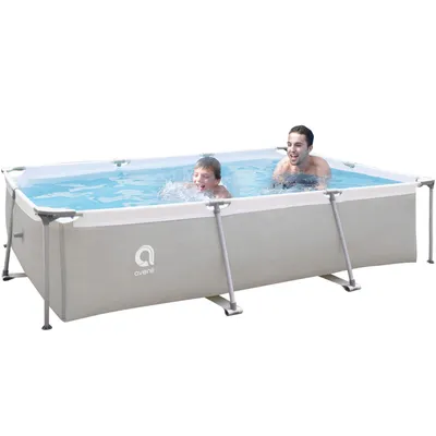 Produktbild von Avenli Frame Rectangular Pool 300 x 207 x 65 cm, Aufstellpool, reckteckig, ohne Pumpe, grau