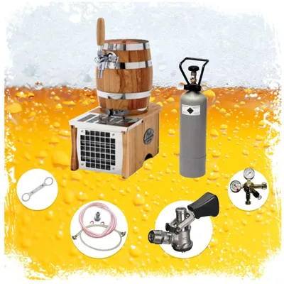 Image de Kit Complet Système Distribution Tireuse Bière Soudek 20 Refroidisseur Sec Mono-Lfiletfiletage mâlee femellene 20 L/h Green Line Adaptateur NC