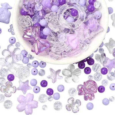 420~450 Acrylperlen, gemischte Formen, DIY-Schmuck