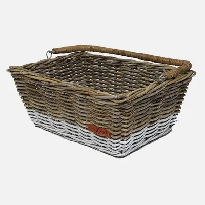 Produktbild von WICKED Einkaufskorb Grau/weißer Boden (45x33x19)