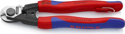 Image de KNIPEX ciseaux pour câbles métalliques avec oeillet de fixation