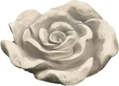 Produktbild von Schöne Rosenblüte aus Steinguss perfekt für den Garten die Terrasse oder die Fensterbank ist Frostfest Witterungsbeständig und Neu 9cm H, JA-065