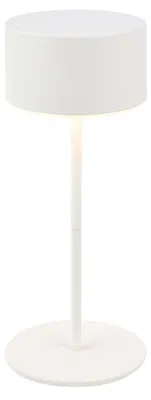 Produktbild von Briloner LED Tischlampe Kabellos Ø8x19cm 2,6W 150lm 2700K Warmweiß Dimmbar Altweiß - Tischleuchte Wohnzimmer Schlafzimmer Balkon