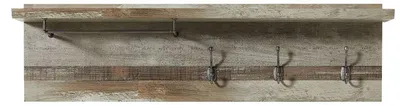 Wandgarderobe Garderobenpaneel BONANZA Driftwood Nachbildung