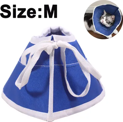 Produktbild von Halskrause für Haustiere Schutzkragen Kegel Krägen aus Kunststoff Besondere Schutz für Katzen Kleine Hunde und Kaninchen