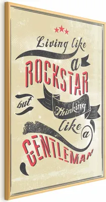 Produktbild von Posterpapier Poster - Rockstar 29.7x42 cm Text m-A-0900-ao-a