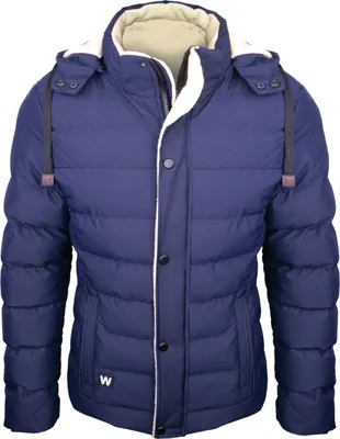 Produktbild von Gesteppte Winterjacke mit Kapuze, blau, wärmendes Innenfutter, Größe L