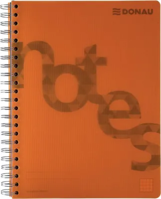 Produktbild von DONAU 7525201-12 Collegeblock PP Cover - A4, kariert, orange