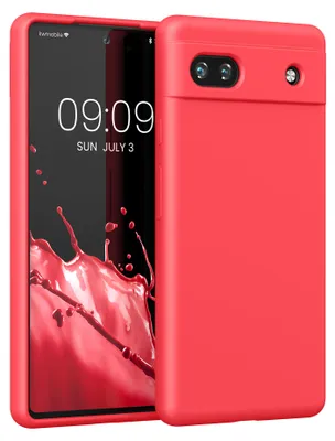 Produktbild von kwmobile Handyhülle für Google Pixel 6a Hülle, für Pixel 6a Case - Hülle Silikon - kabelloses Laden - Awesome Pink