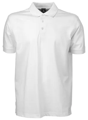 Immagine prodotto di Polo elasticizzata da uomo Tee Jays, maniche corte FK882 (3XL) (bianca)