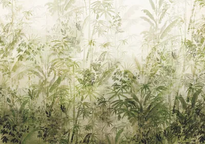 Imagen del producto de Sanders & Sanders fotomural jungla verde oliva agrisado 400 x 280 cm