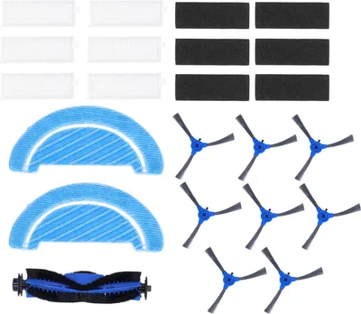 Imagen del producto de Cepillo principal - Filtros laterales - Mopa - Kit de repuestos para el robot aspirador Conga 1090