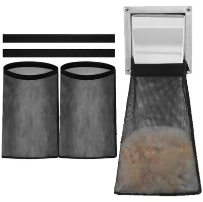 Produktbild von Flusensammler Trockner 2er Set Abluftfilter mit Klettverschluss, wiederverwendbarer Flusensack für 4 Zoll Ablufttrockner, schützt vor Verstopfung