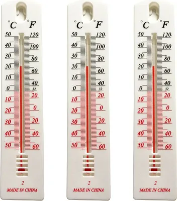 Produktbild von 3x Thermometer Außen Garten Zimmer Balkon Innen Außenthermometer Analog