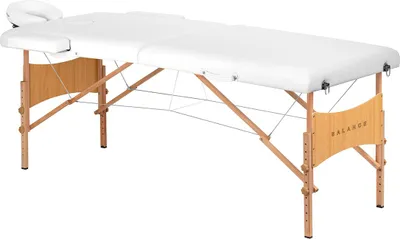Obrázek produktu pro Masérské lehátko Balance Snowwood – bílé, dřevěné