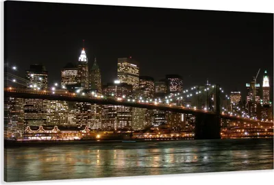 Produktbild von 120 x 80 cm Bild auf Leinwand New York USA 5008-VKF deutsche Marke und Lager  -   fertig gerahmt , exklusive Markenware von Visario