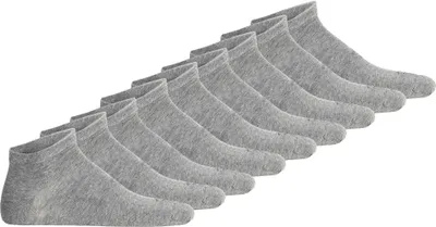 Produktbild von camel active Herren Sneakersocken, 9er Pack - Basic Socken, Baumwolle Grau 43-46