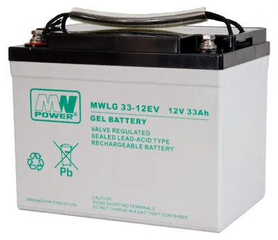 Produktbild von MWLG 33-12EV Gel-Akku 12 V 33 Ah VRLA, wartungsfrei