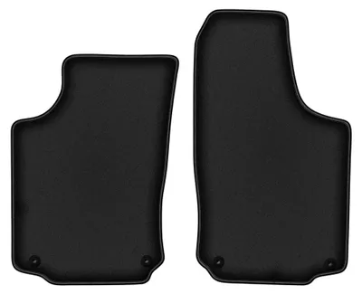 Productafbeelding van Velours voormatten voor Opel Corsa C 2000-2006 (hatchback) – 2-delig, zwart, op maat – Wielganizator DURBAN