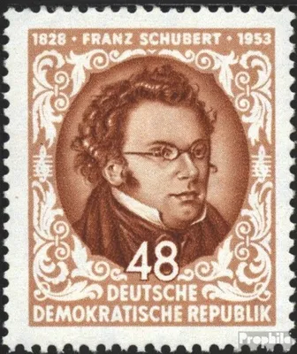 Produktbild von Briefmarken DDR 1953 Mi 404 (kompl.Ausg.) gestempelt 125.Todestag von Schubert
