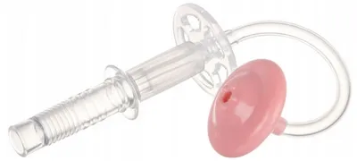 Zdjęcie produktu dla Canpol, Niekapiąca Rurka silikonowa z odważnikiem 56/609 pink, 1 sztuka