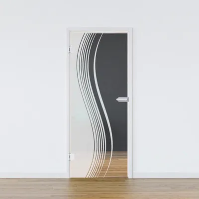 Produktbild von Pertura Glastür Glera Reflect 01 834 x 1972 x 8 mm Links für Beschlag Studio Office