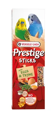 Obrázok produktu pre Prestige Sticks Kleinsittiche mit Eiern & Thymian - 2 Stück - 60 g