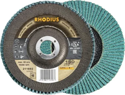 Produktbild von RHODIUS Lamellenschleifscheibe LSZ F3 150 x 22,23 P40 ALPHAline 211692