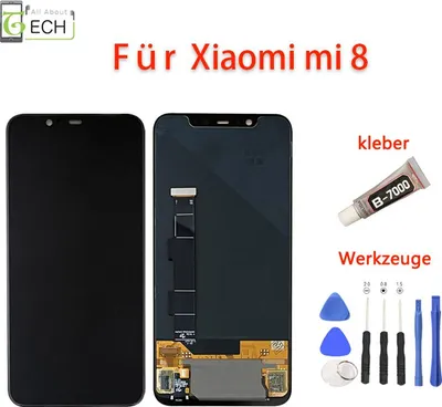 Produktbild von Für Xiaomi Mi 8 LCD Display (OLED) Bildschirm TouchScreen Schwarz