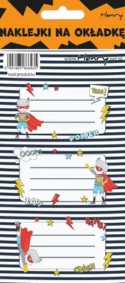 Immagine prodotto di Adesivi per quaderni Supereroi, 12 pezzi